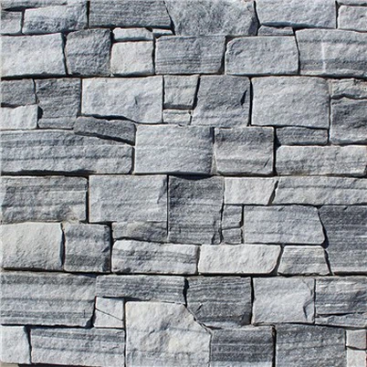 Grå kvartsit dekorationsbeklædningssten til vægge JRN-050